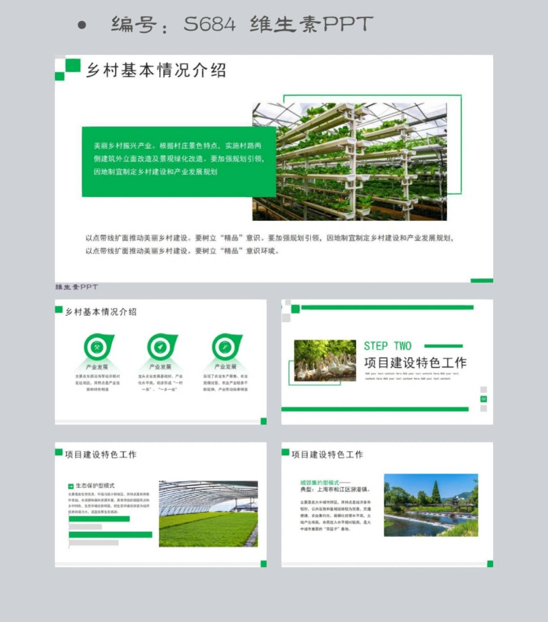 乡村振兴美丽乡村项目建设方案ppt模板 97页数:24页,可随意编辑修改