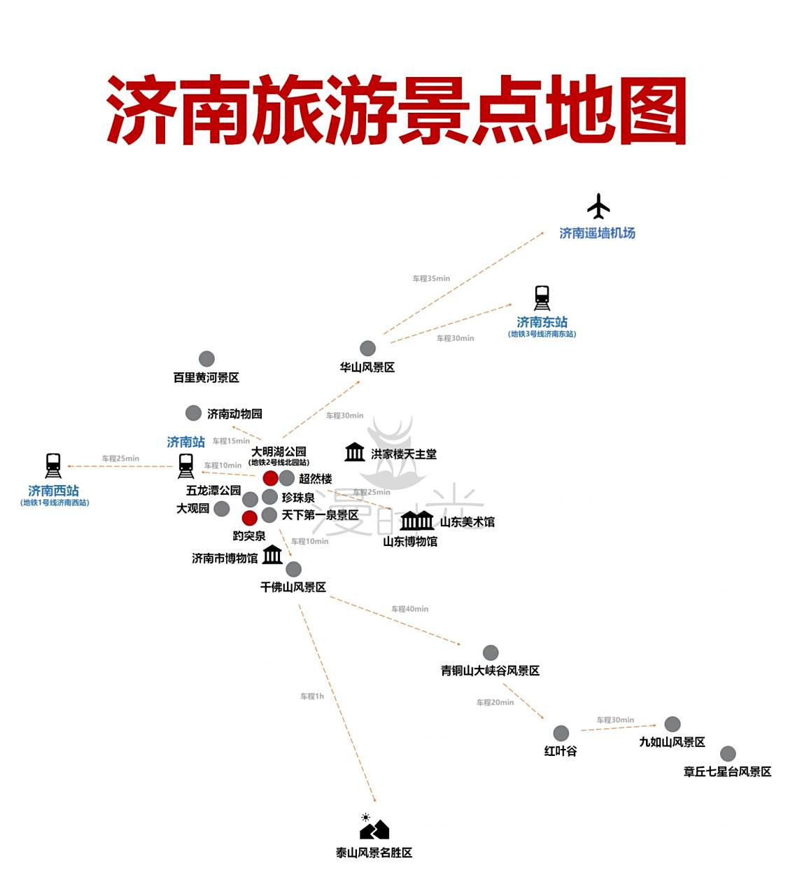 济南旅游景点地图         最近很多宝贝私信我问旅游地图,交通攻略