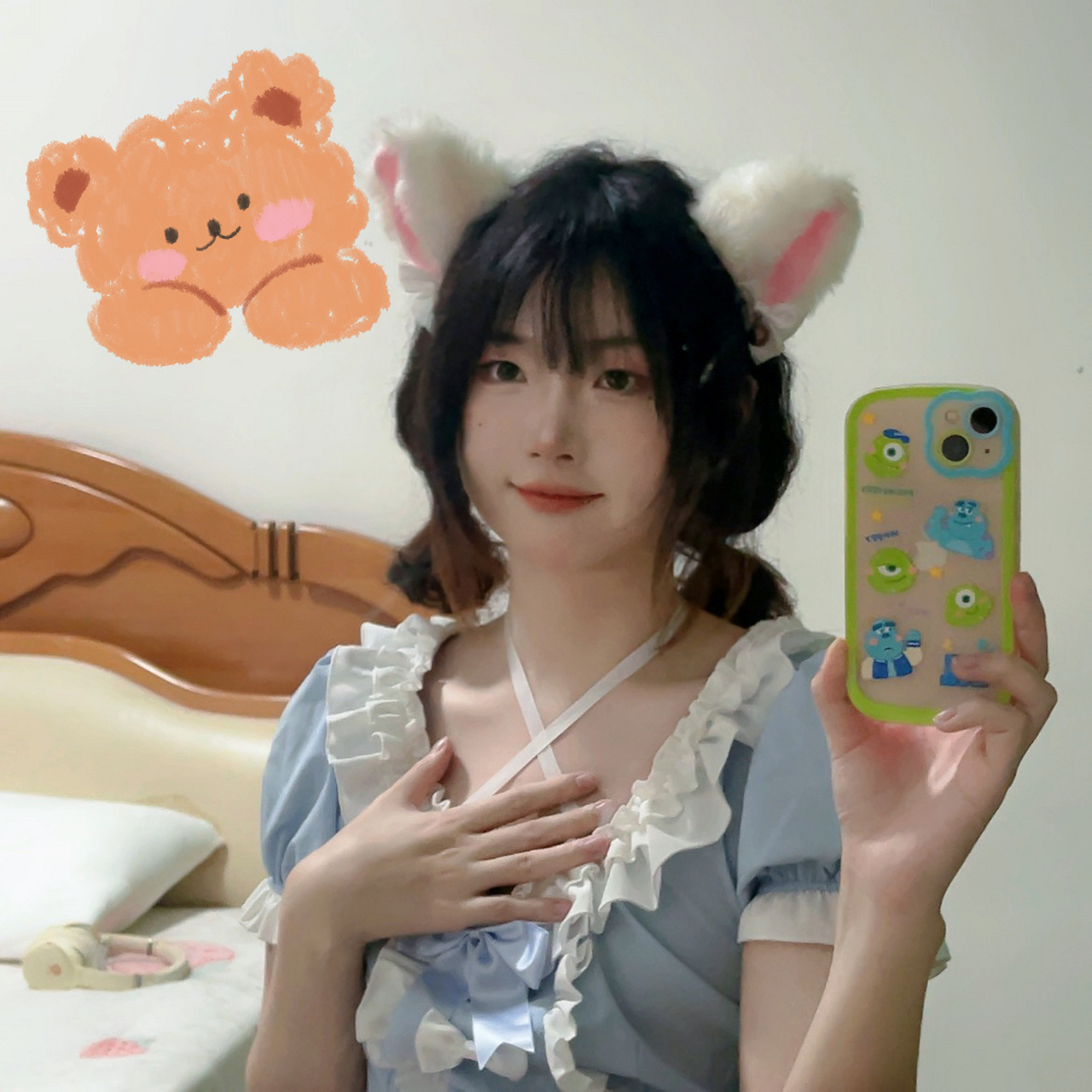 长发男♂之女装大佬来了哈哈哈哈哈 咳咳在纠结要不要明天删除