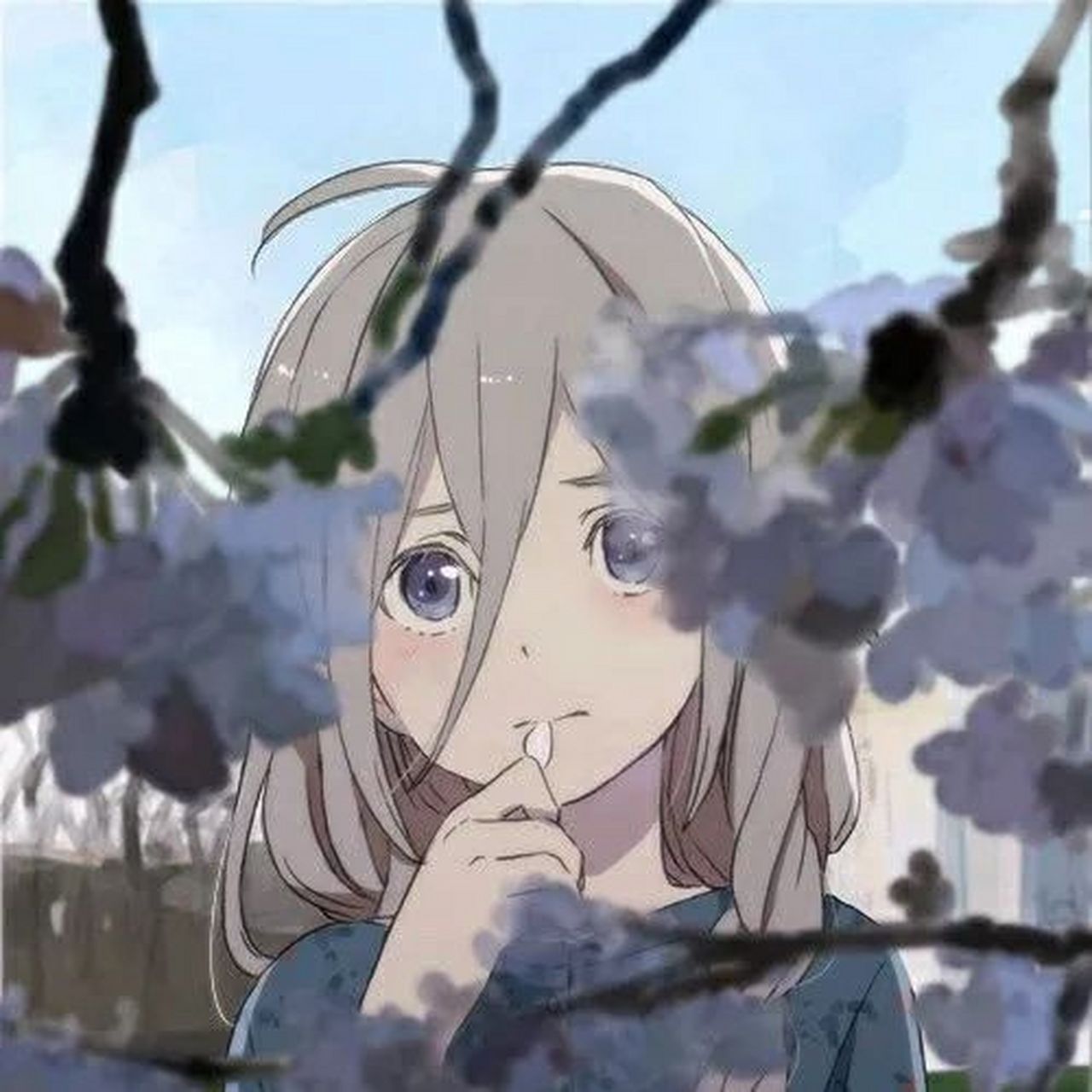 委屈悲伤的动漫头像 女生头像