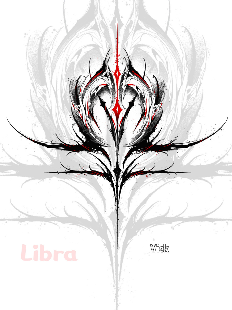 暗黑花體字 十二星座 libra 獨處是一面鏡子 感到擁擠或壓迫 或許是