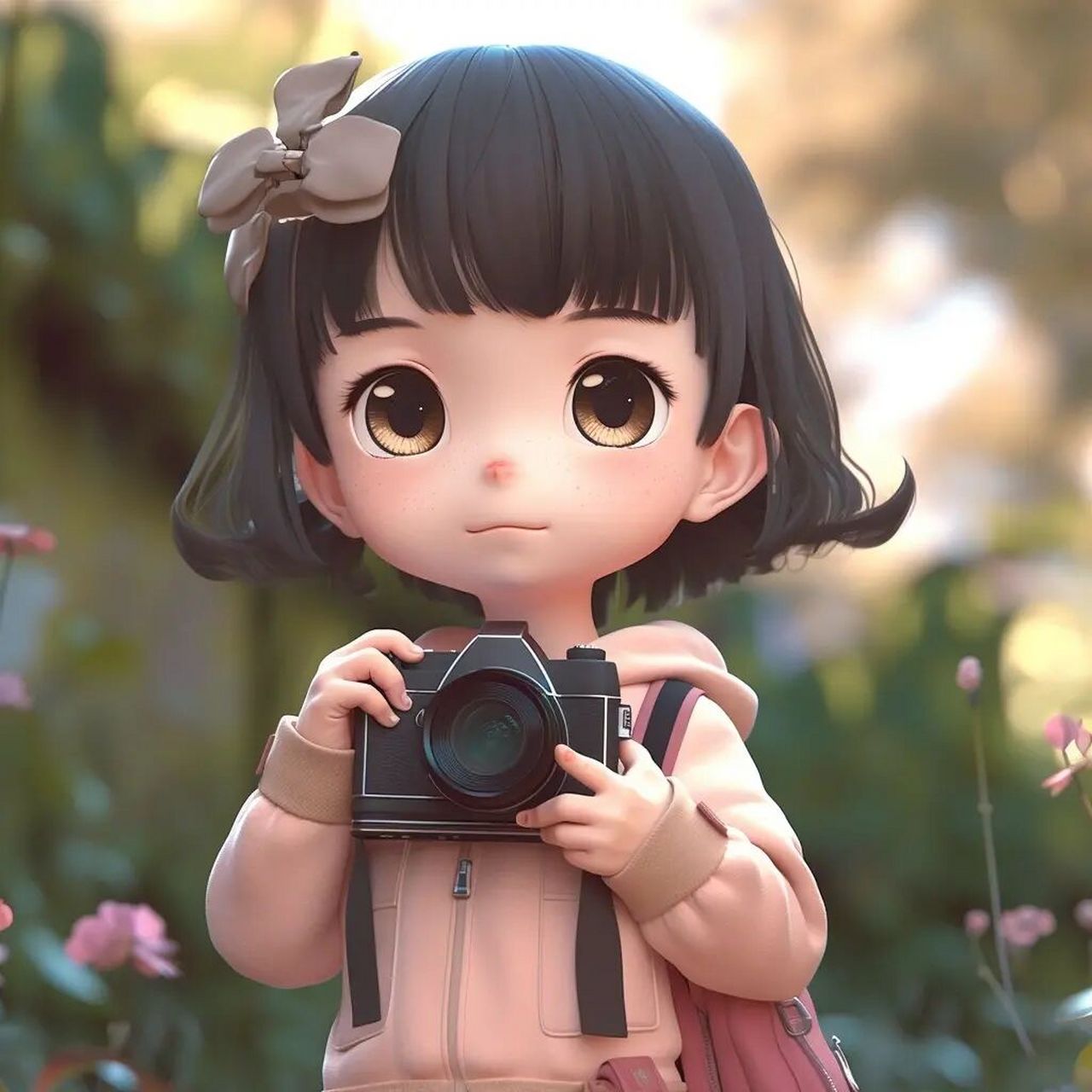 最新可爱职业头像-摄影师(女生版) 练一波可爱的职业头像,先来摄影师