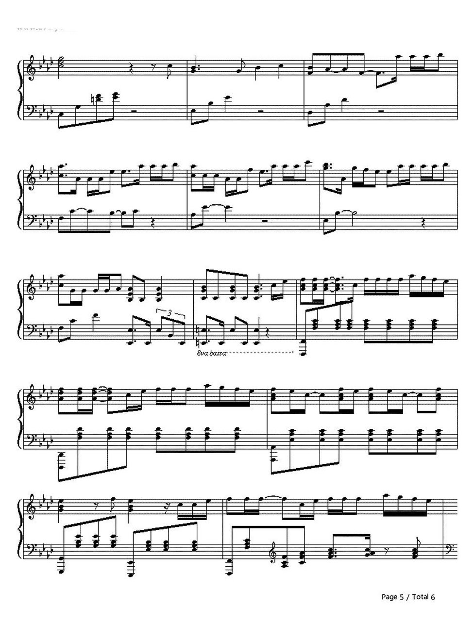 刘宪华《trap》钢琴谱