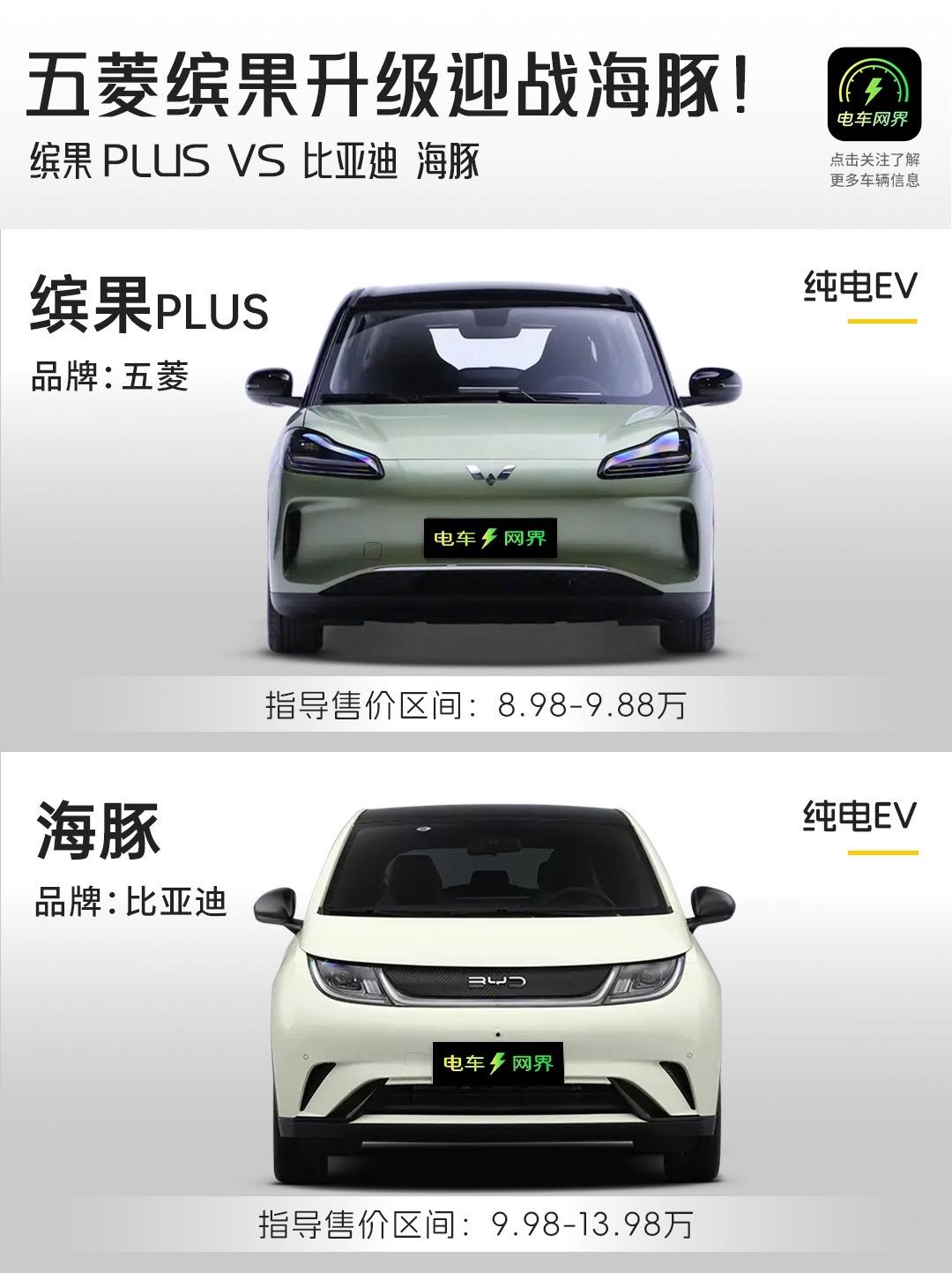 比比亚迪和五菱五菱和byd的电车哪个好缤果新能源汽车比亚迪汽车缤果