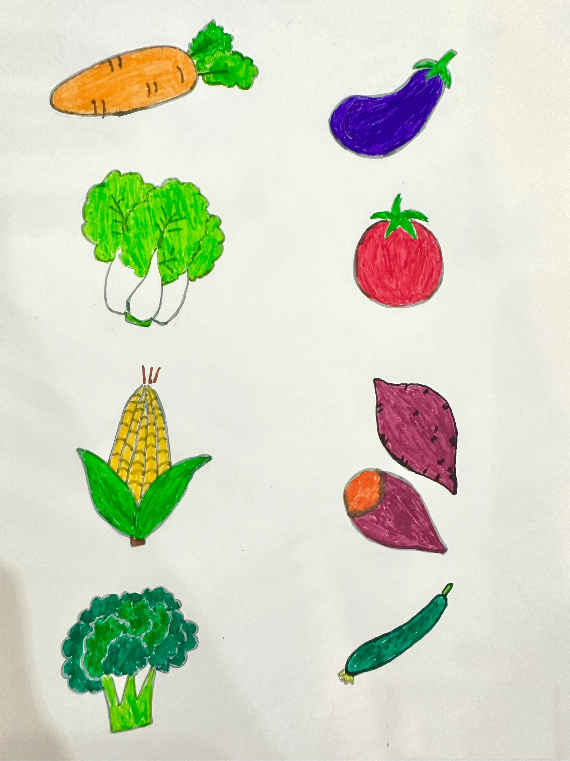 蔬菜简笔画(1)