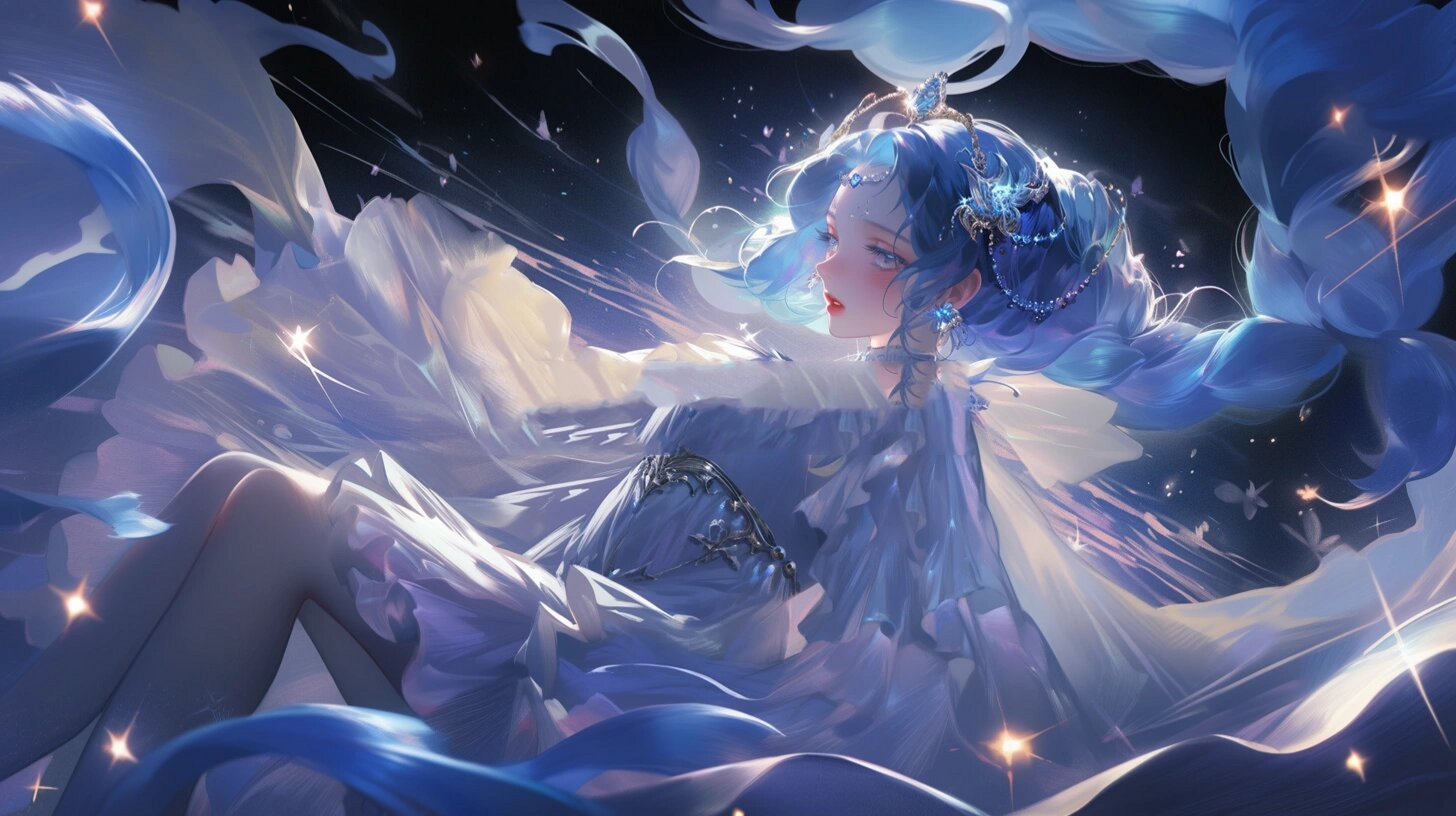 王者系列|貂蝉幻阙歌 美战同人壁纸 横版 一套共5张