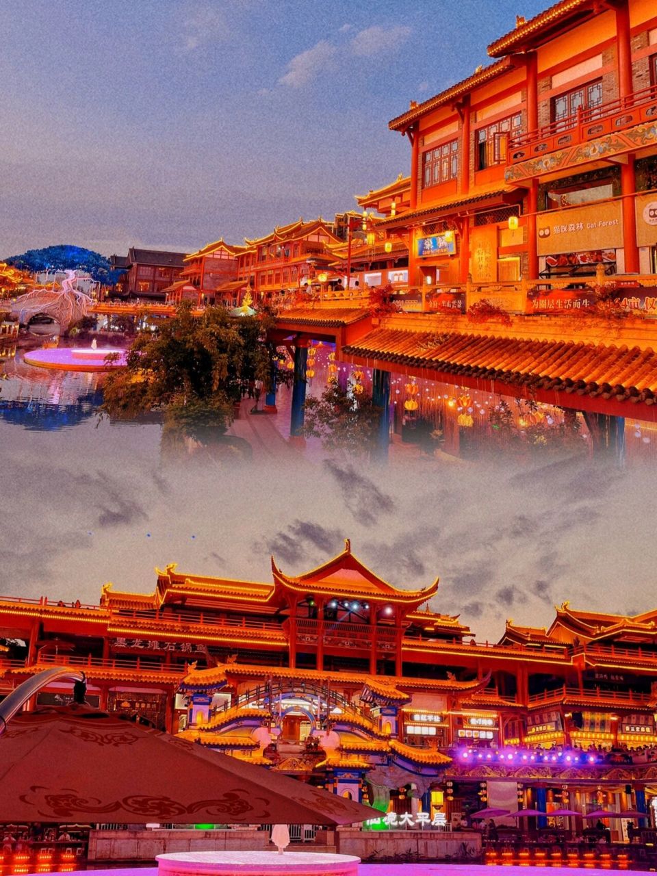 成都周边拍照91打卡地|眉山东坡印象水街 眉山东坡区是宋代诗人苏