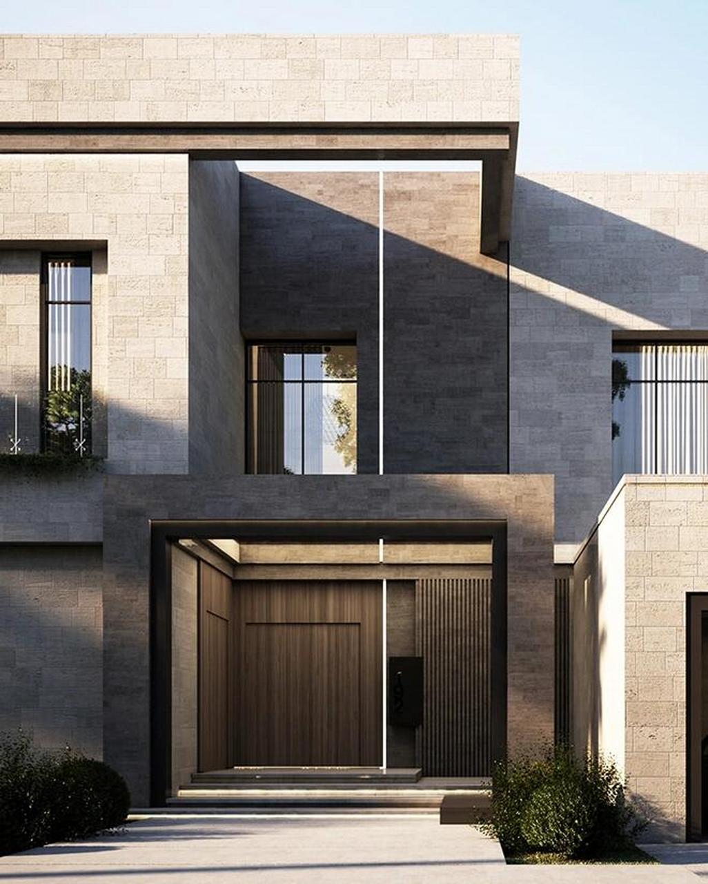 "宅以门户为冠带" 现代别墅门头的典范 *🏠🏠别墅大门,入必由之