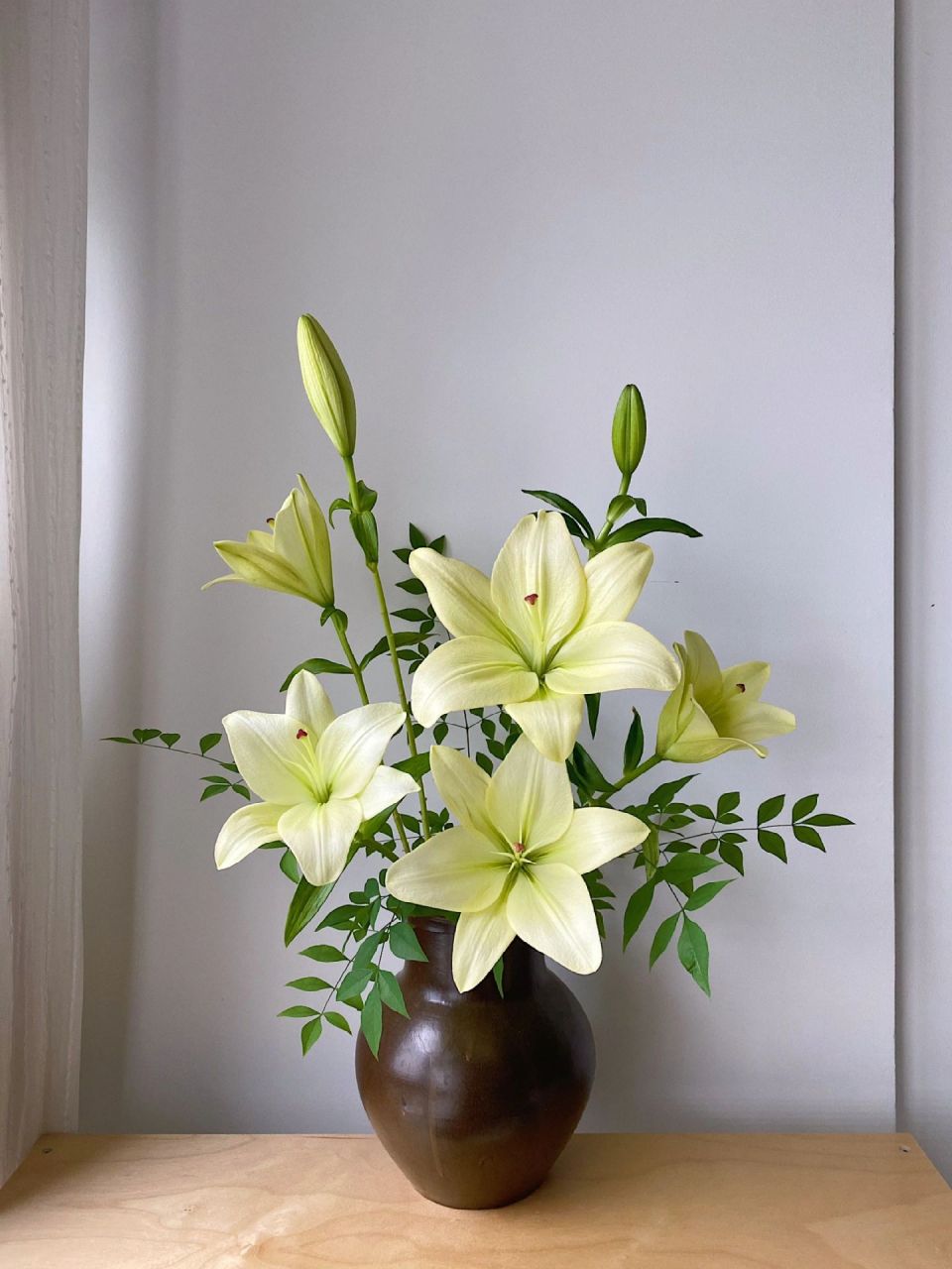 超简单的百合插花要不要了解一下(附技巧)～ 童年亚百合的颜色介于