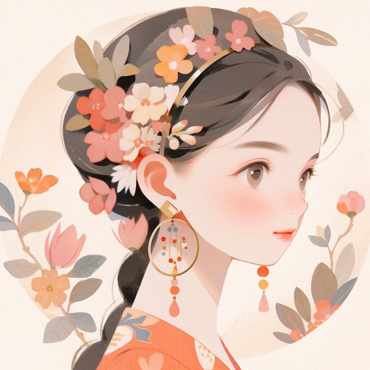 女生头像93新中式简约大方女生头像丨多图 嗨大家好 下期见