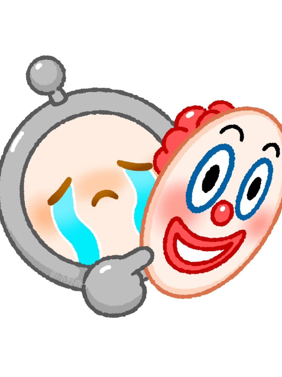 (最后一张照镜子了… *图片参考自网络表情包 #蛋仔派对# #蛋仔派对