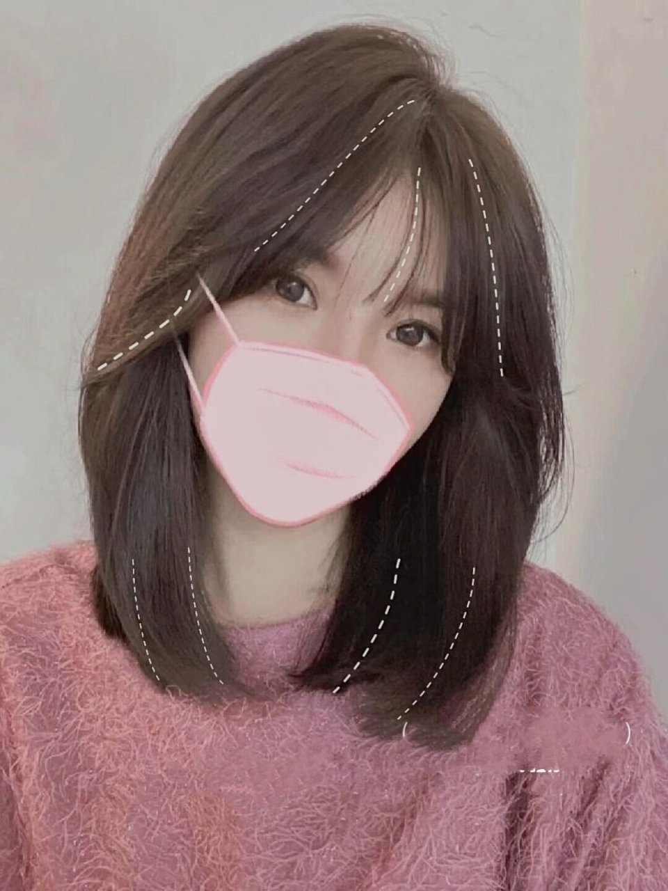 减龄修容的锁骨发不需要打理  中发锁骨发烫发 蓬松气垫烫 简约温柔显