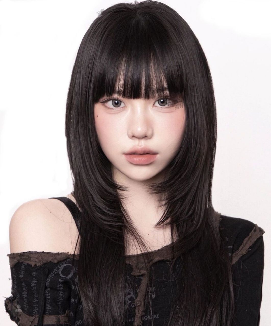 高层次长发 甜酷系风格 显脸小又气质 高层次中长发 纯欲系风格||99