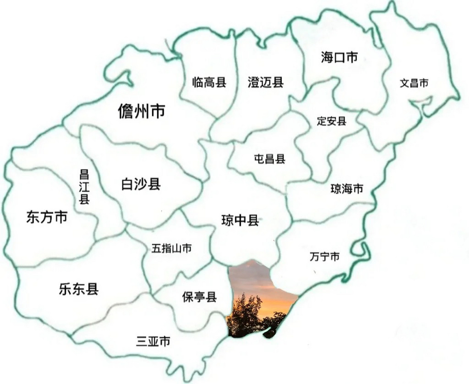 海南岛地图高清大图图片