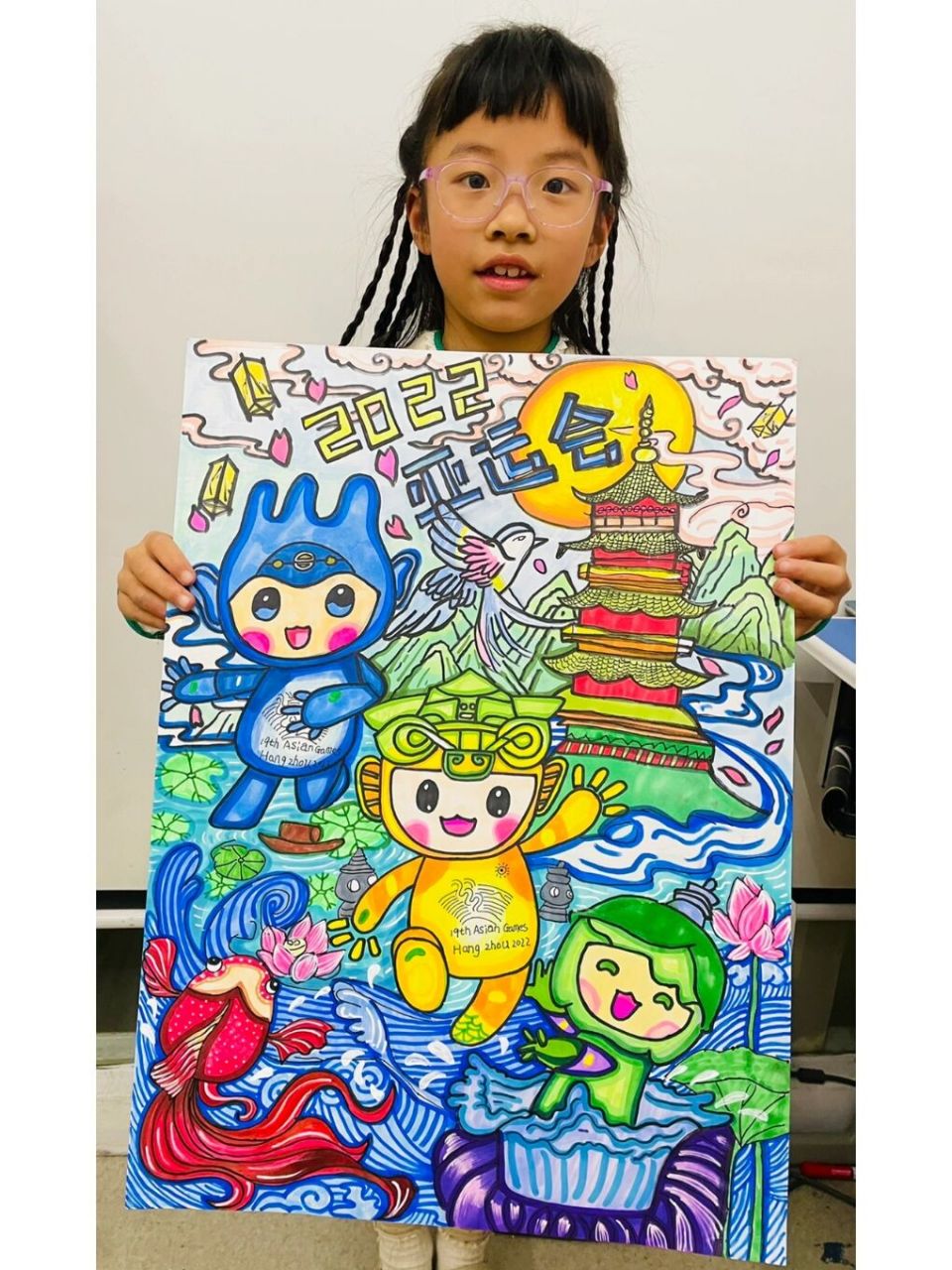 亚运会创意绘画作品