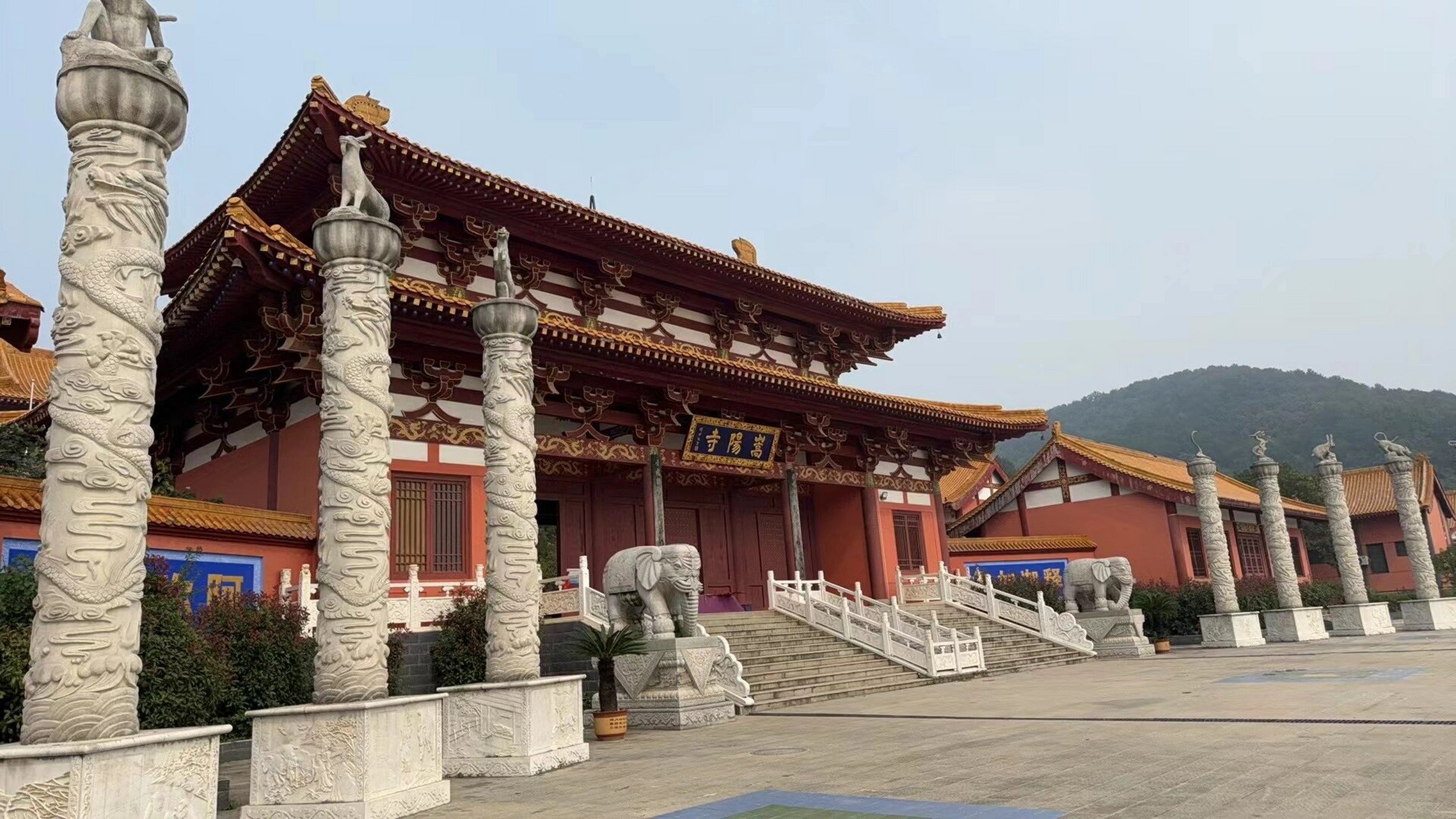 1029武汉蔡甸嵩阳寺 #寺庙# #爬山