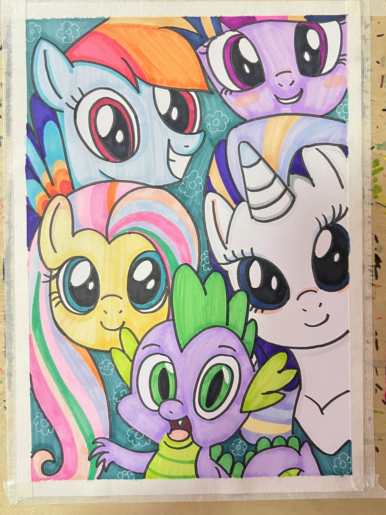 小马宝莉06儿童绘画零基础也可以画呦