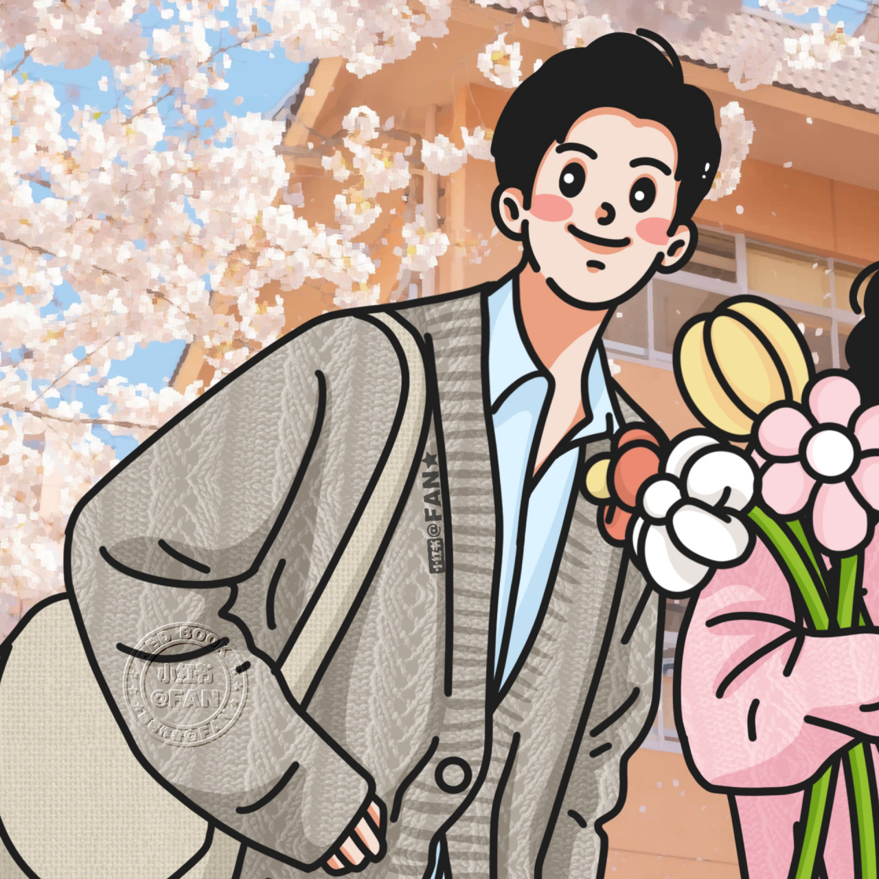 春日情头|四季更迭,不变是你     朋友圈背景|春天|樱花|温柔|可爱