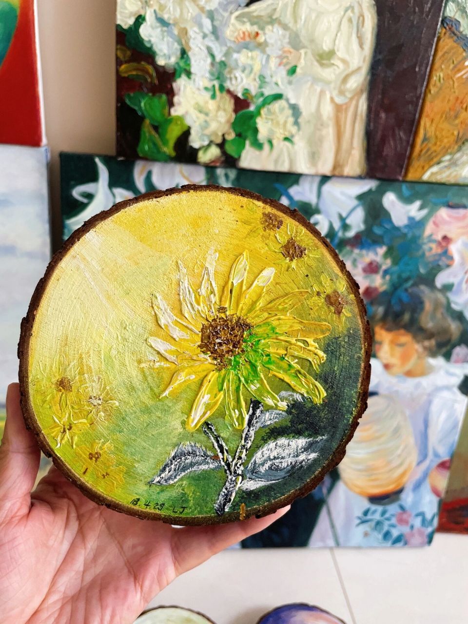 零基础也可以画出来的唯美木桩画 一点都不难噢 只要喜欢 你也可以