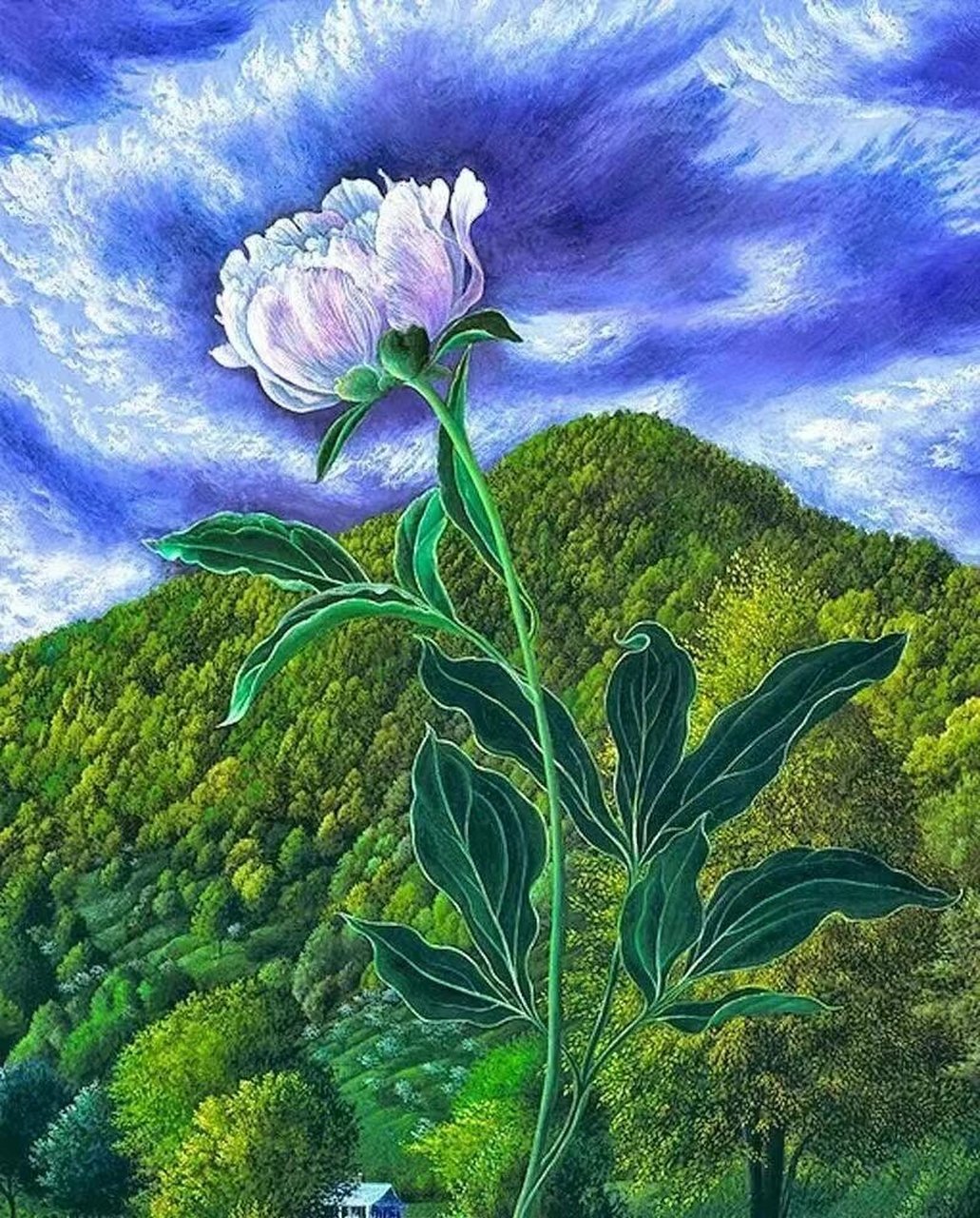 魔幻春天,英国女画家瑞秋·克莱尔菲尔德作品集 #唯美意境# #油画风景