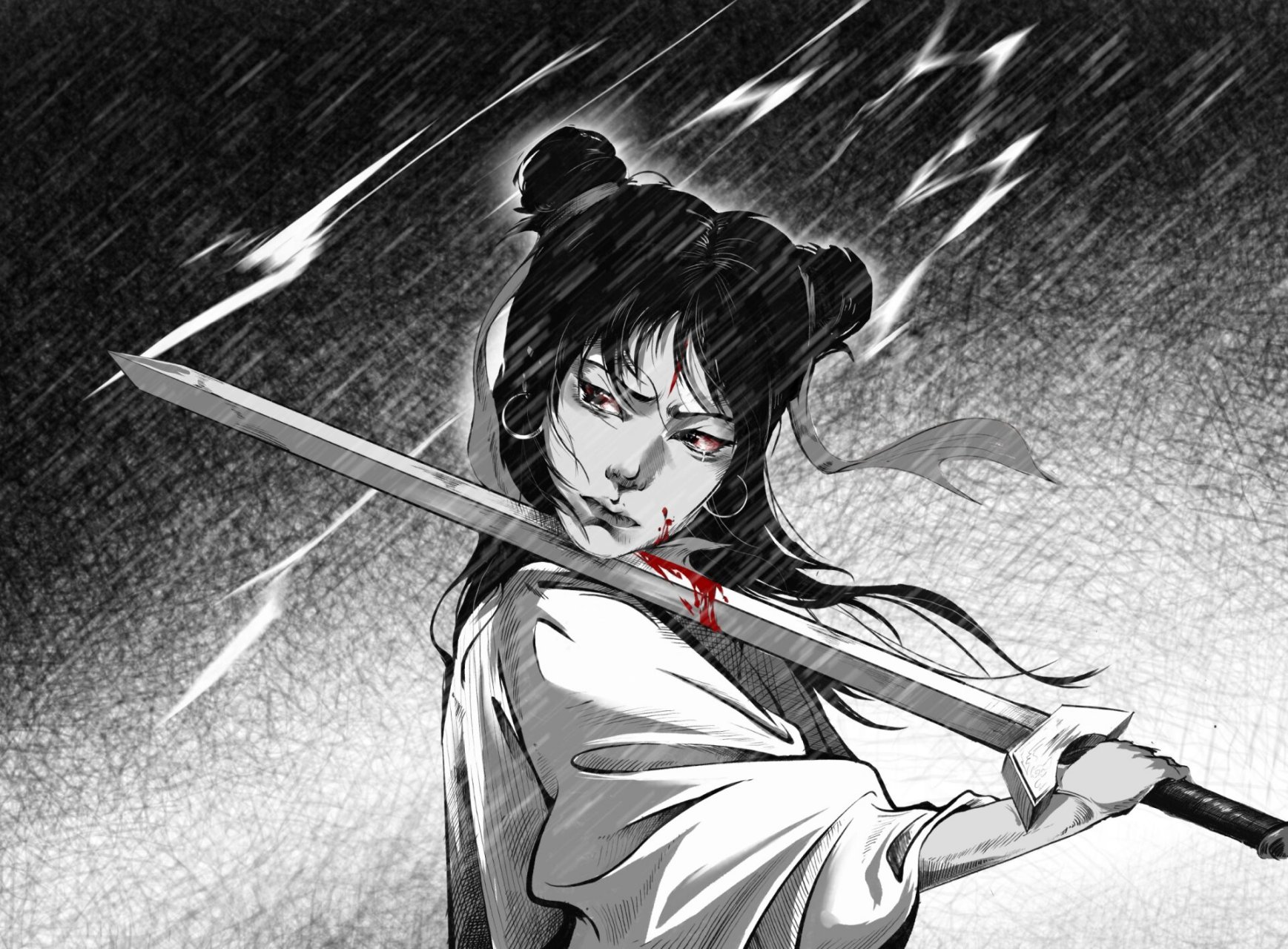 画一下哪吒自刎