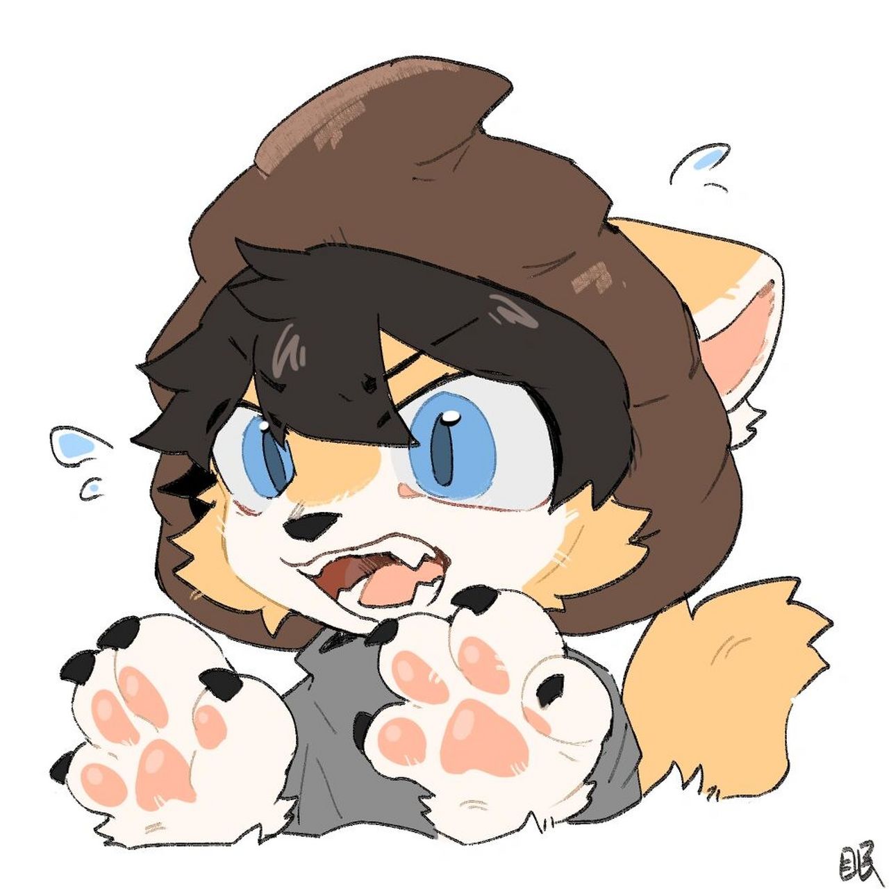 【拟兽】小潮院长 因为不会画人所以画了兽 9215商用9215描图