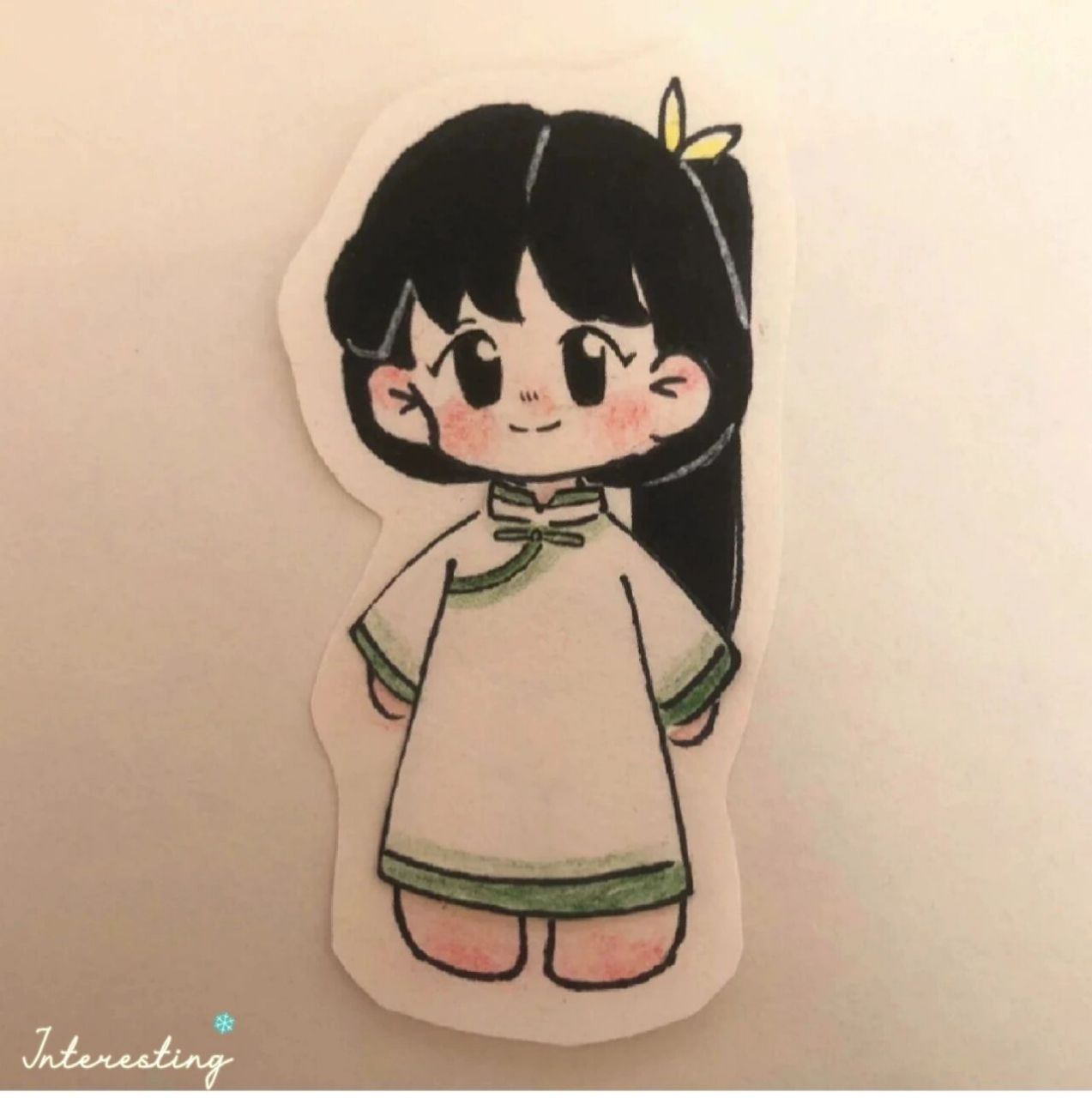 娃娃换装 	 今天来画一个换装娃娃吧,教程放在后面了,在涂色部分腮红