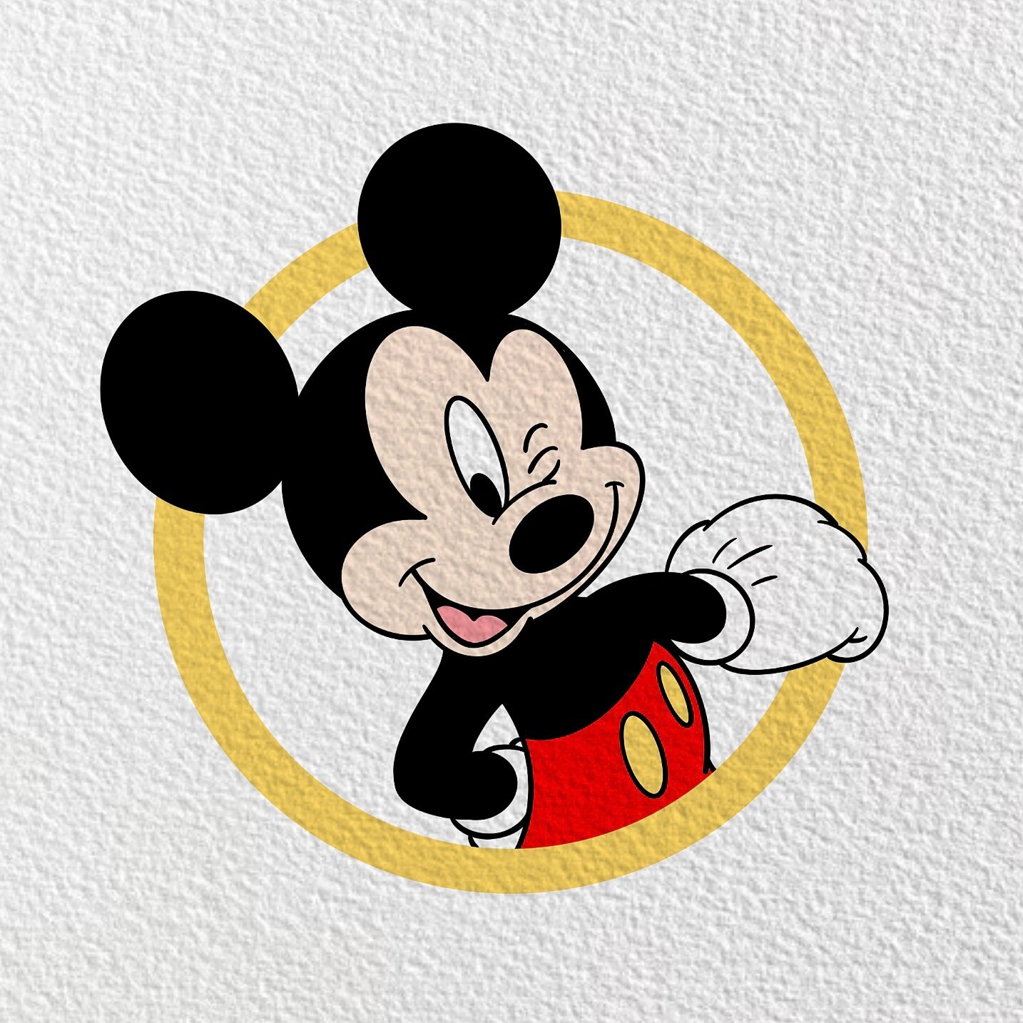 简笔画米奇附过程