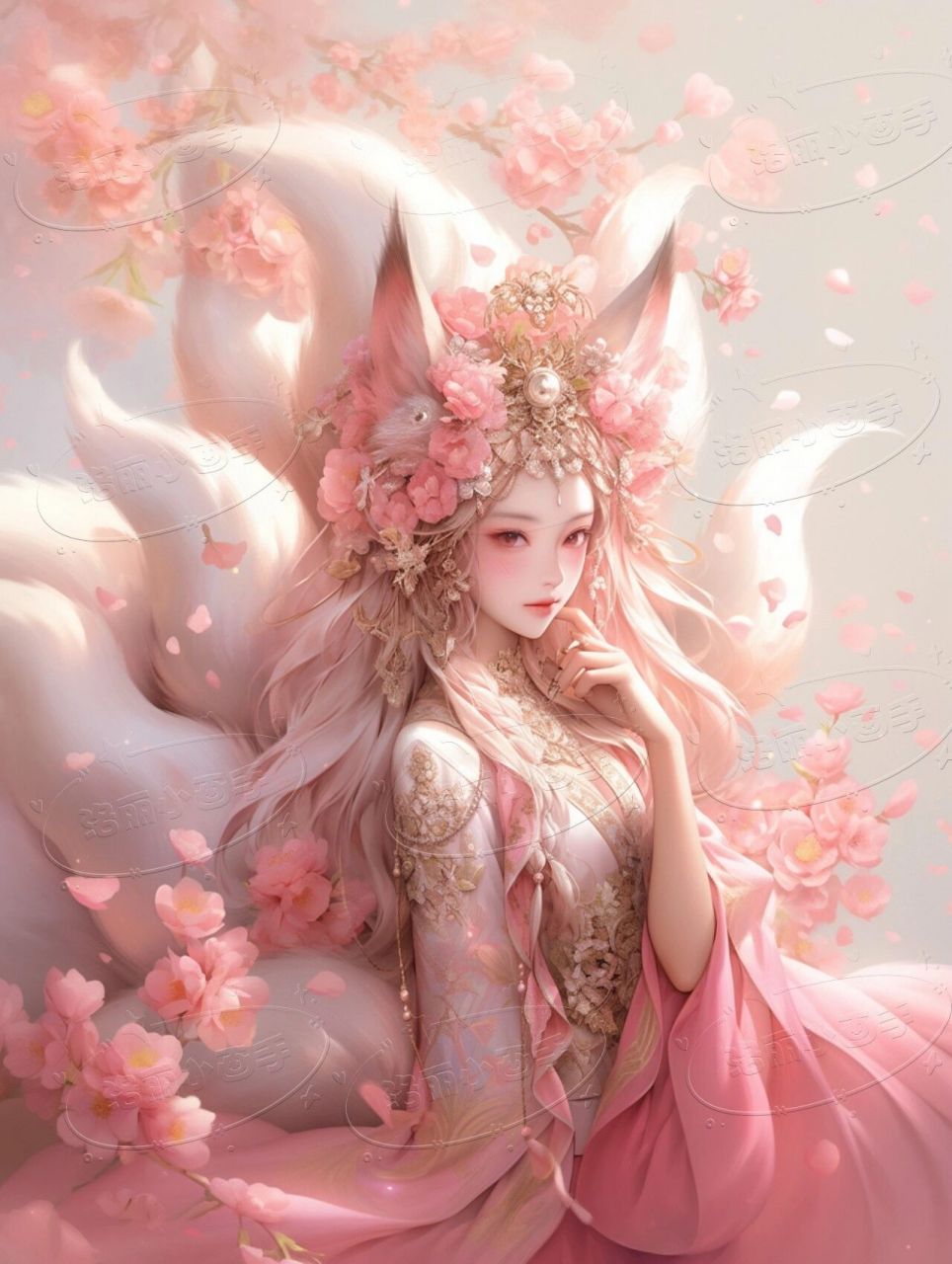 这套九尾狐有点妖艳～头像壁纸 九尾狐高清6图 ～可做头像壁纸