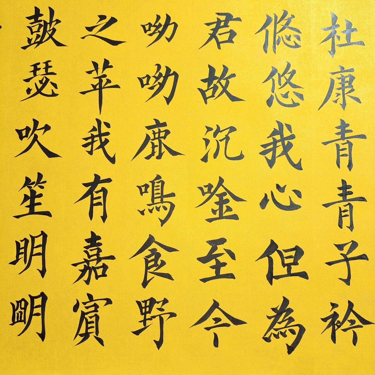 曹操诗词《短歌行》楷书手写书法作品