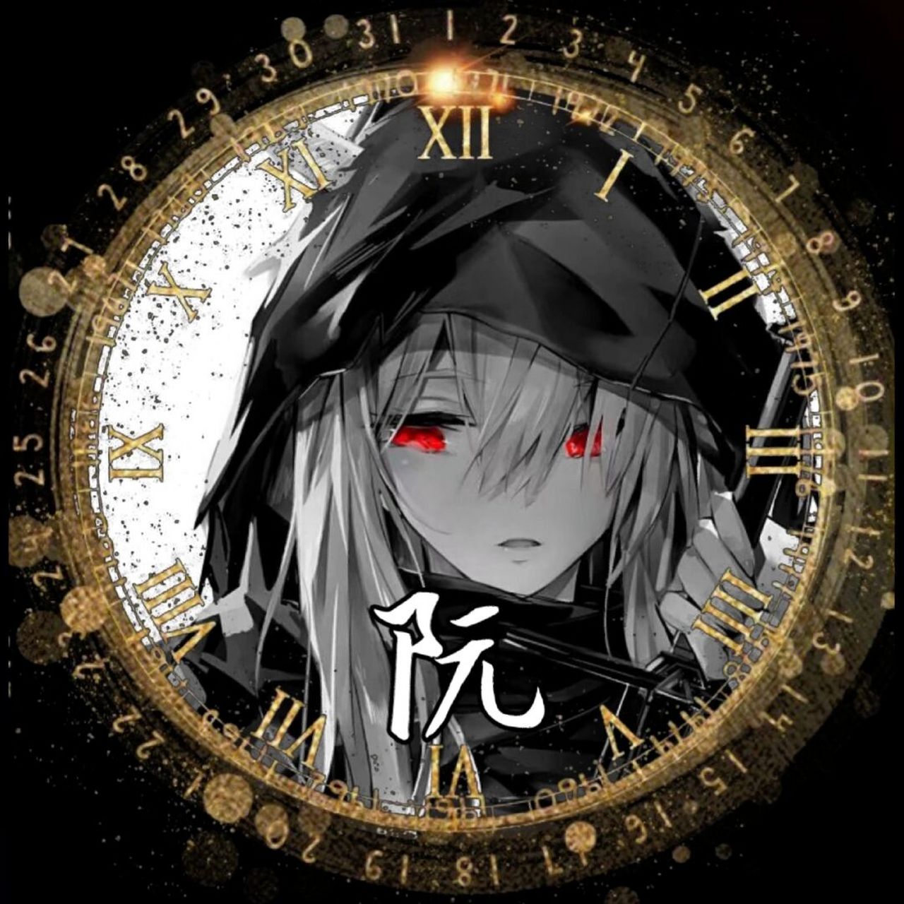 黑暗系姓氏头像|男生姓氏头像 #动漫男生头像# #男生头像# #姓氏头像