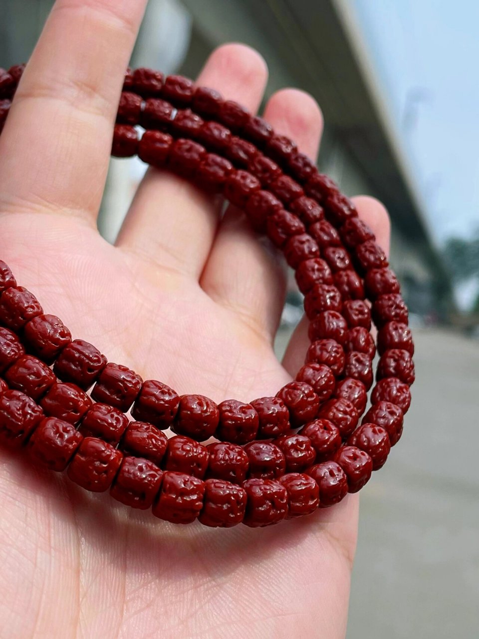 浅谈盘玩佛手小金刚的方法 11566 佛手盘在手心用纳米刷干刷一个