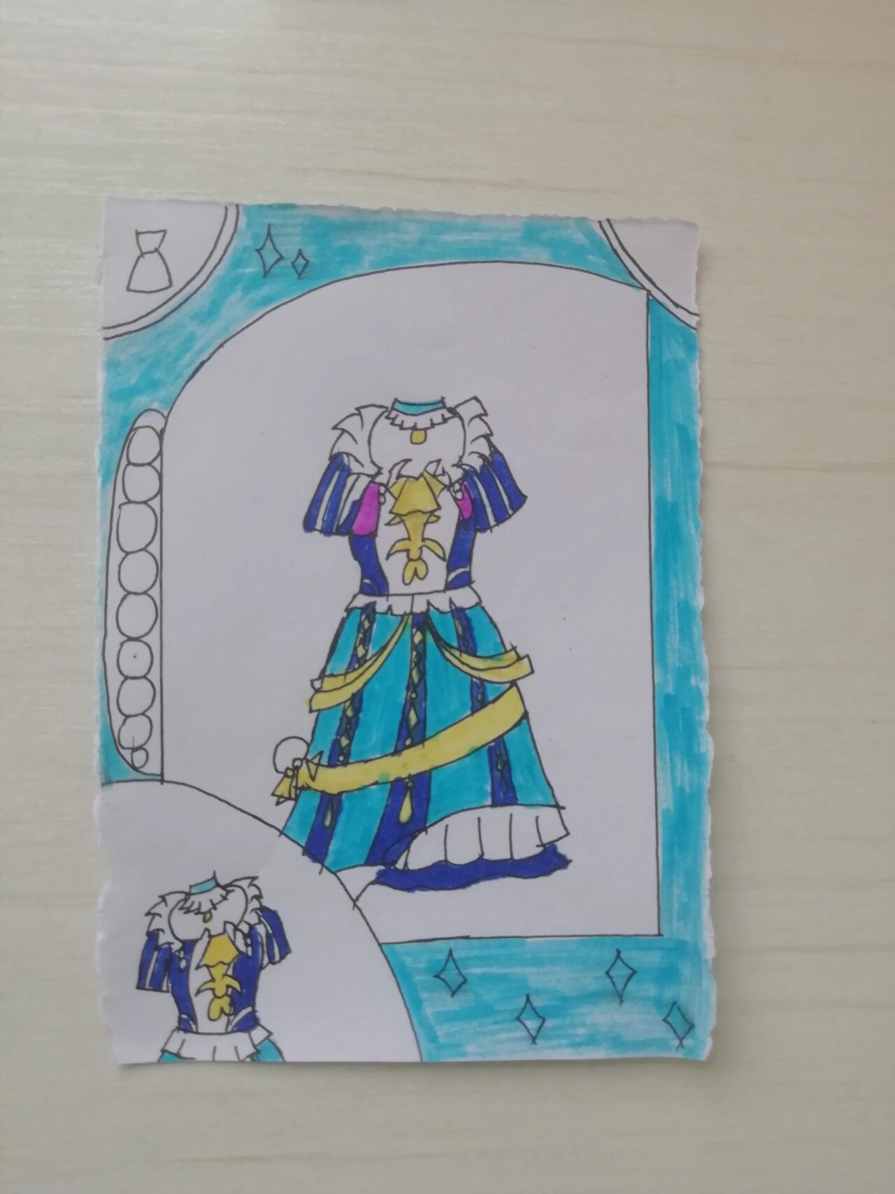 画菲梦少女卡片 由于时间仓促,没有画细节,不喜勿喷