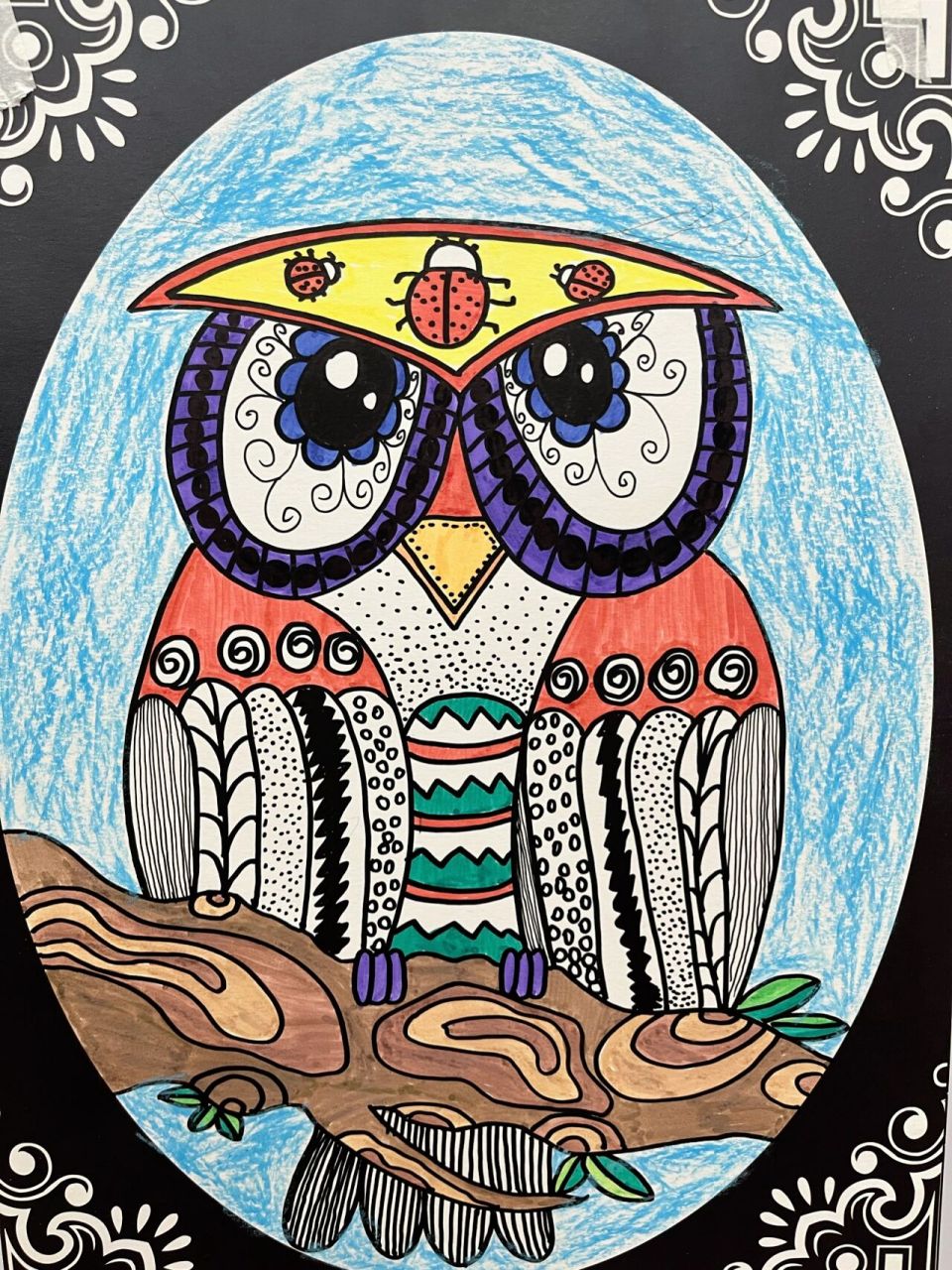 创意儿童画《猫头鹰》6-7岁 时长:2h 评价:1.