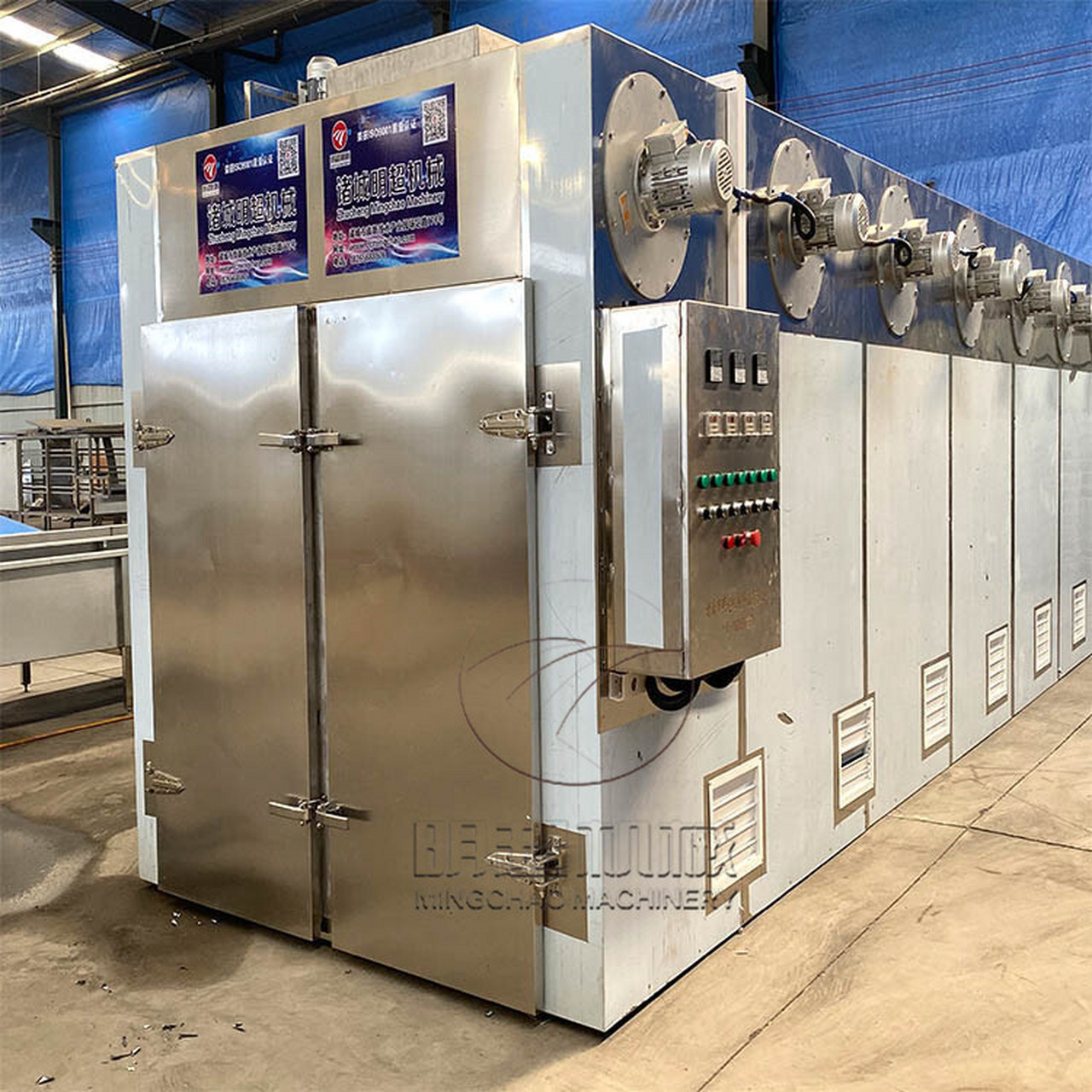 电加热48型黄花菜脱水烘干机器的效果 具有自动断电,自动升温,自动