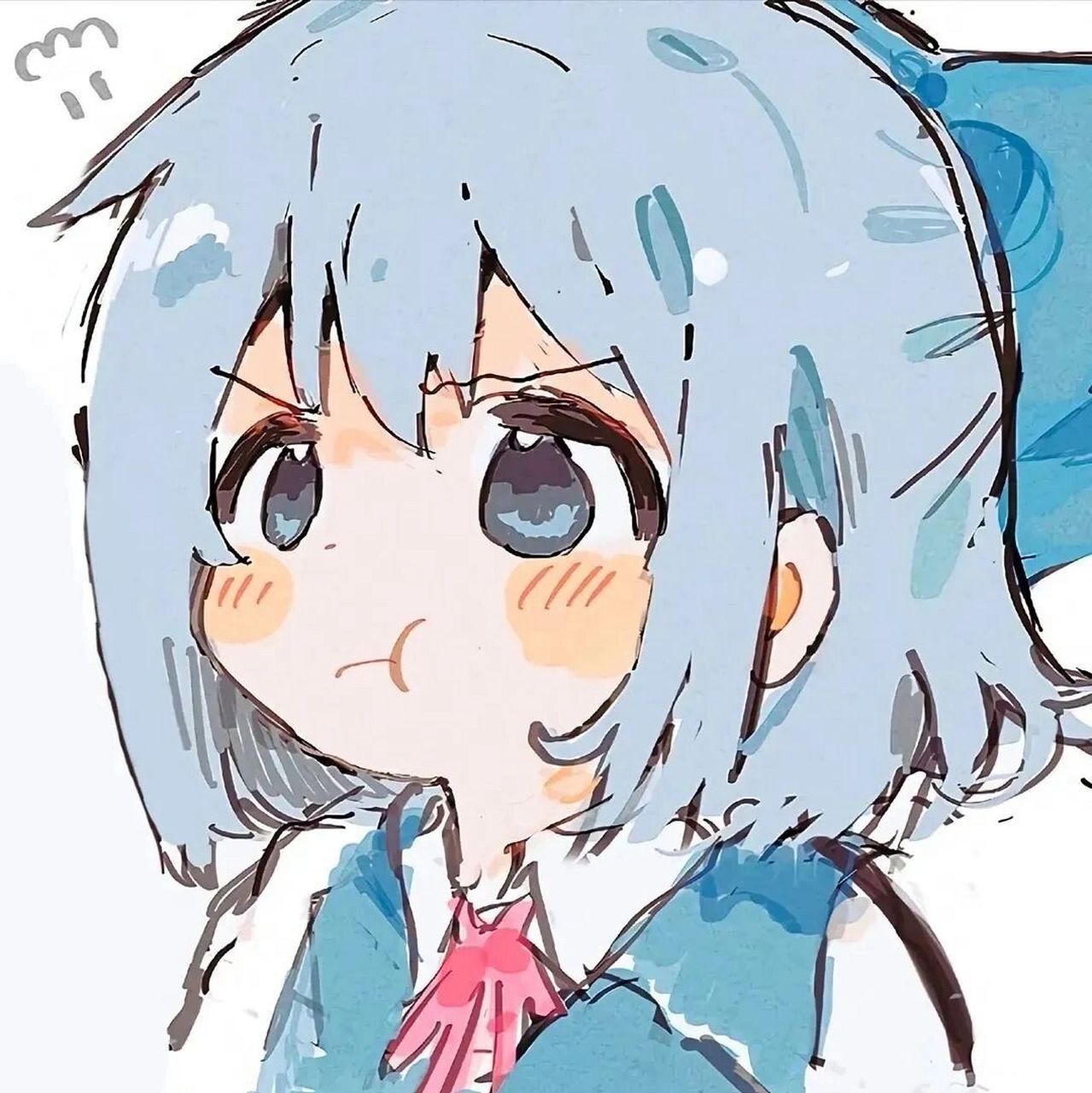 动漫女头——蓝色短发小可爱:系列组 卑鄙的灵魂摆脱压迫后便要压迫