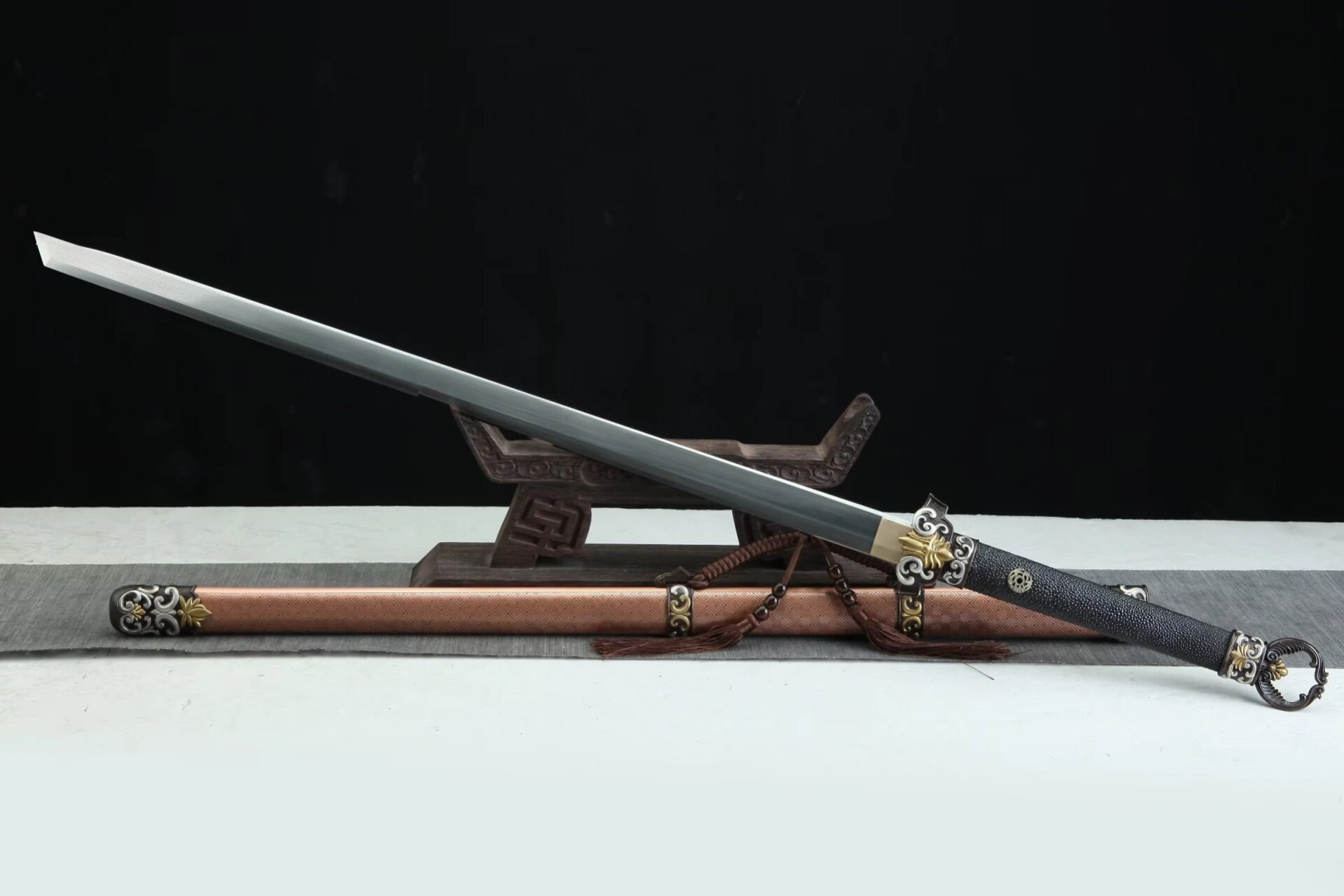 08kg 紫铜鞘—三色铜少帝唐刀