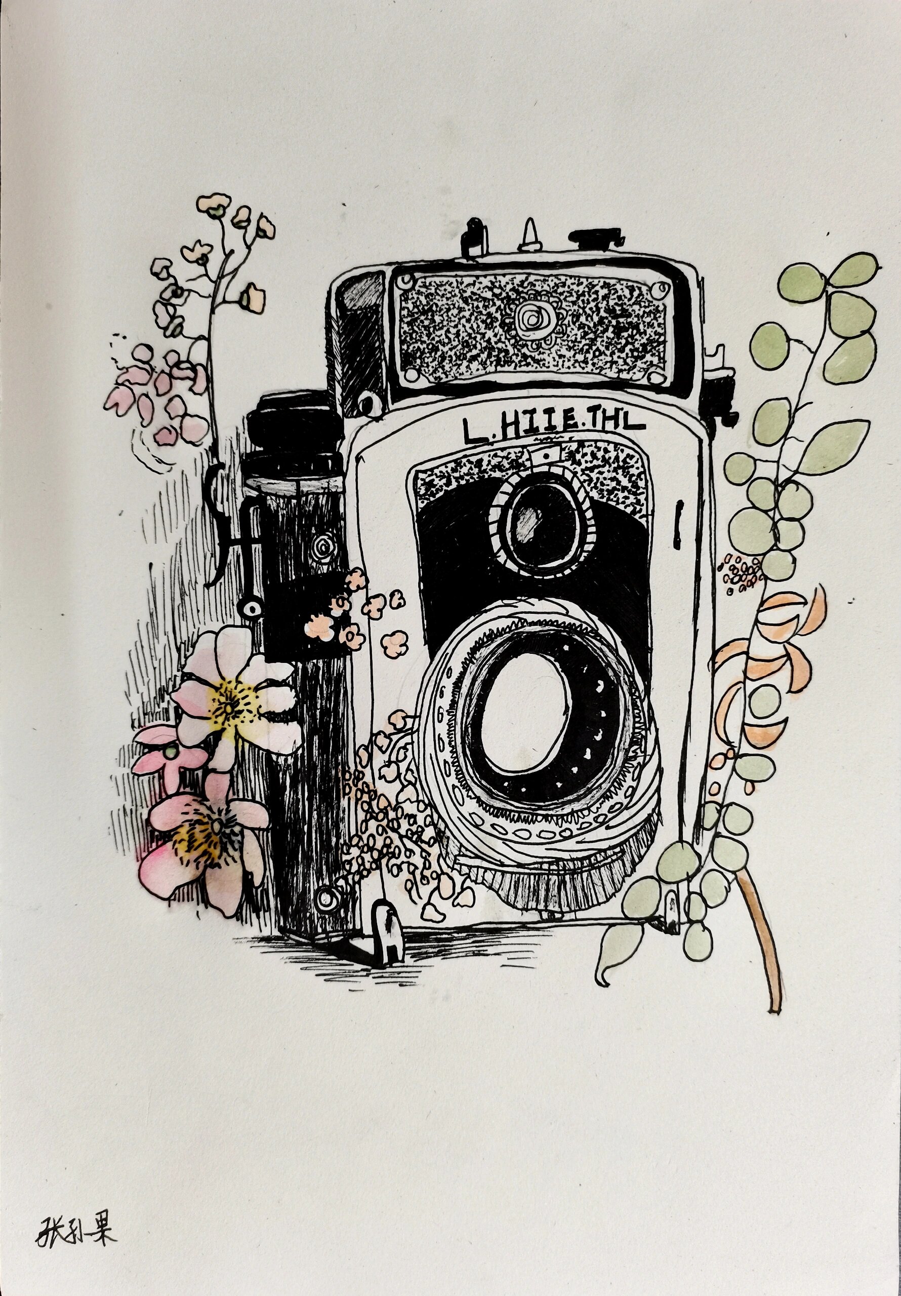 老式照相机写生 这组画的我很满意