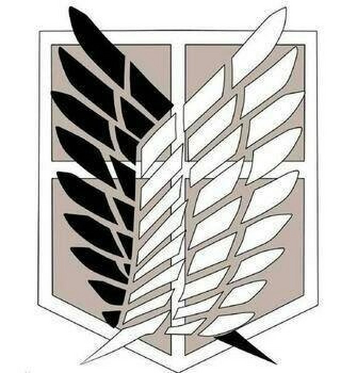 进击的巨人官方自由之翼不织布图纸 关于版权:原图为官方图片素材,我