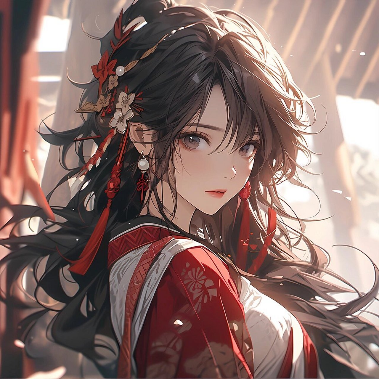 中式古装·国风少女·气质优雅女生头像 相似星辰的眼眸—— 隐藏了