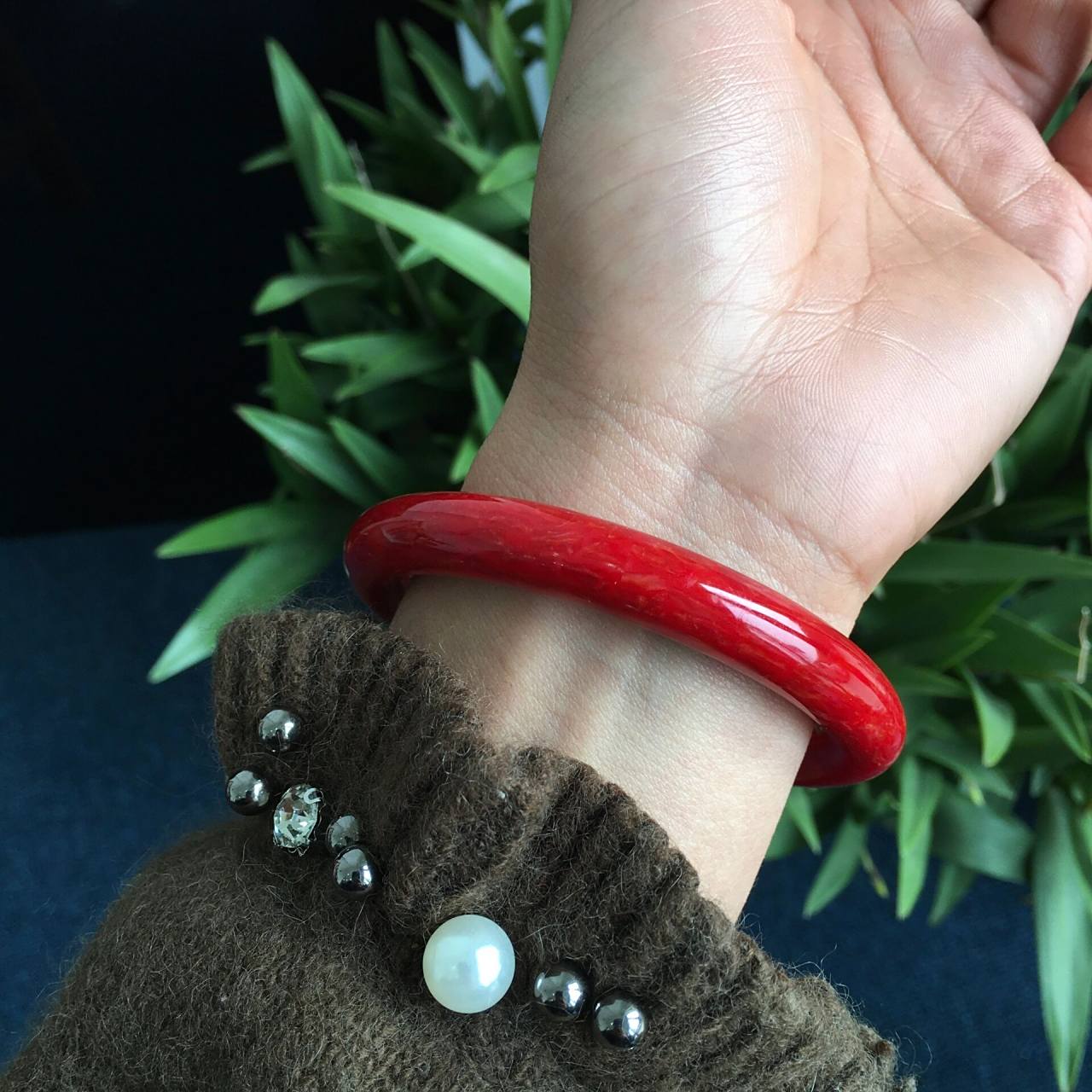 红珊瑚 手镯 年底了 你需要这一抹红