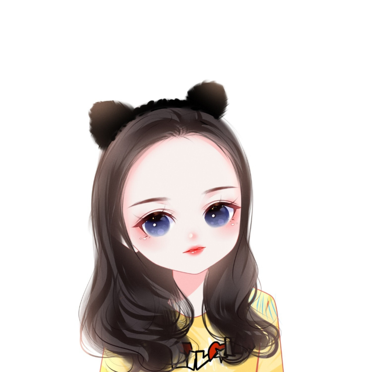 迷人可爱卡通风格女生头像,大眼睛好萌哦 迷人可爱的卡通风格女生头像