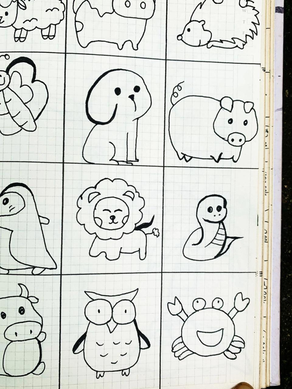 简笔画图片 简笔画小动物