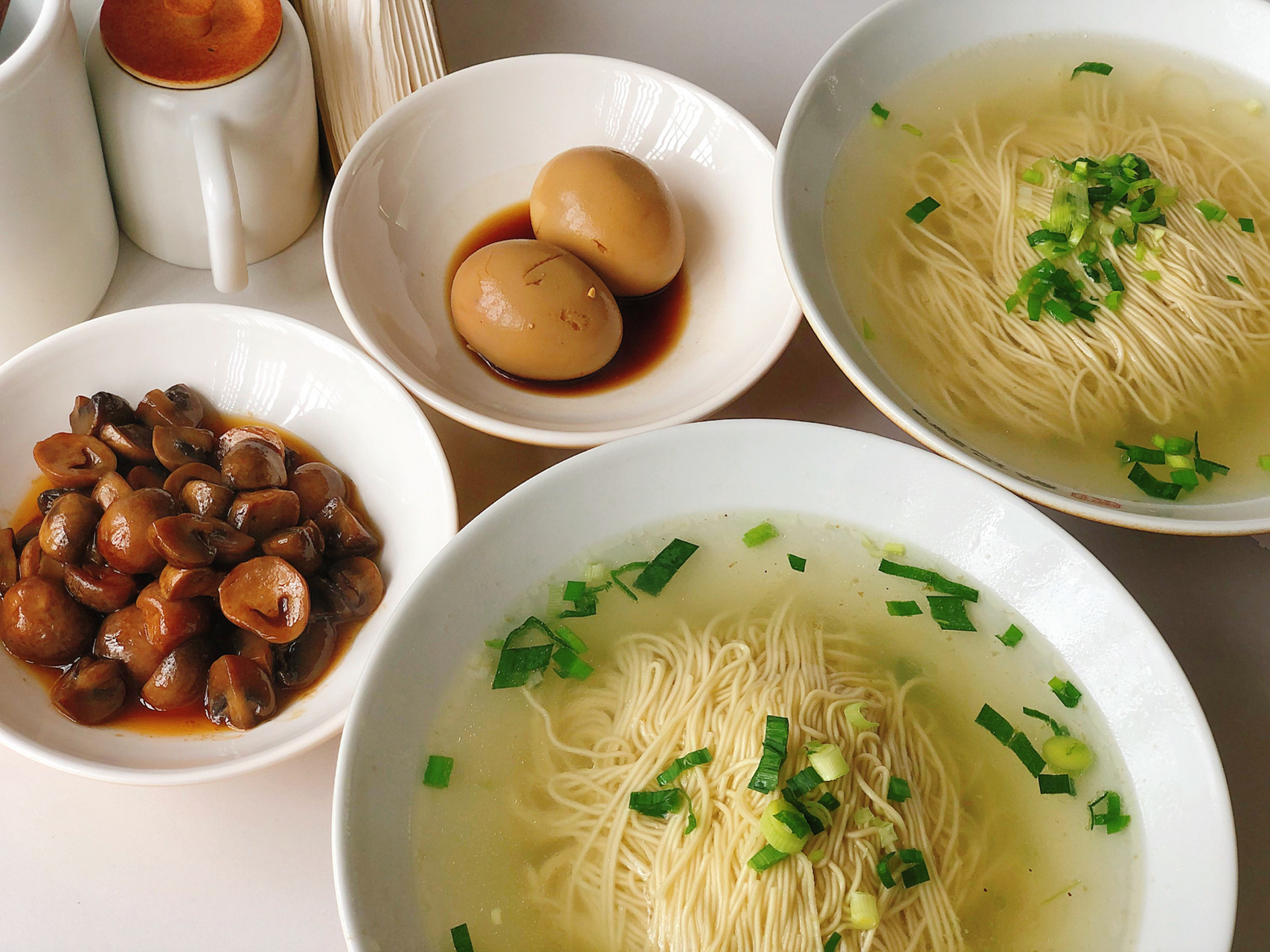 苏州山塘街探店78苏记茶面馆78 鲍汁双菇9018 白汤面两份90