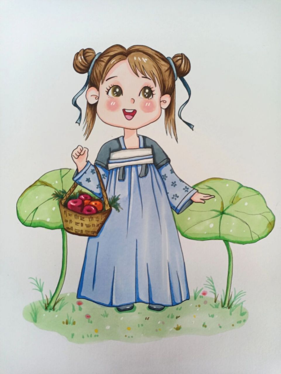 古风人物 #马克笔手绘# #画画# 古风 #简笔画