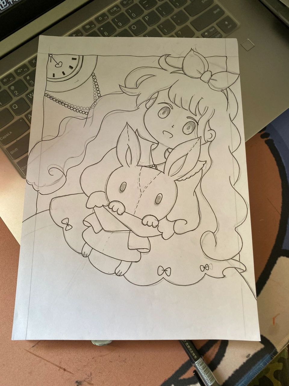 马克笔7815简笔画7815卡通画7815爱丽丝梦游仙境 画的不