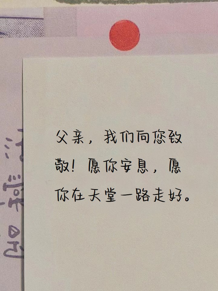 2,父亲,你在天堂过的某个角落,保佑着你想保护的家人,子女和爱你的人