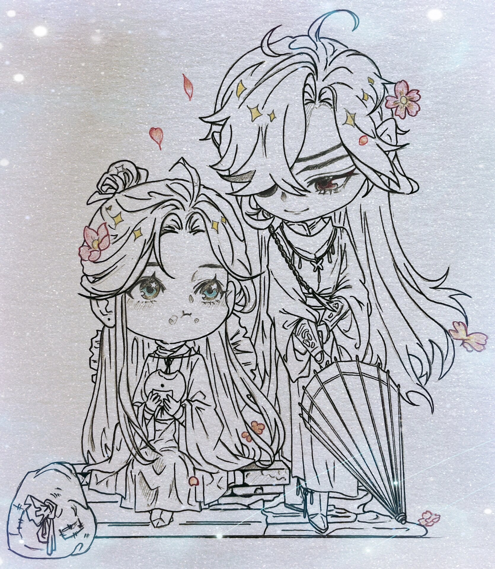 花怜q版又来啦78 78天官赐福花怜q版临摹78 q版花怜萌到你了没