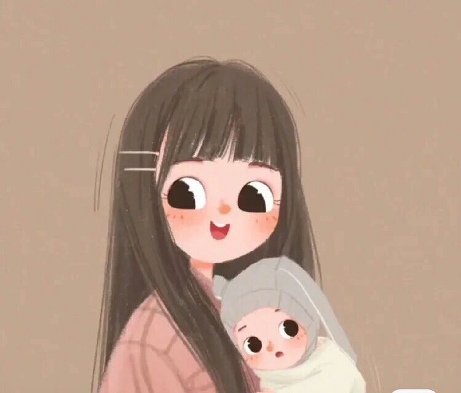 腹开七层,成为漫漫妈7315 现在偶尔更新卡通漫画头像&宝妈带娃