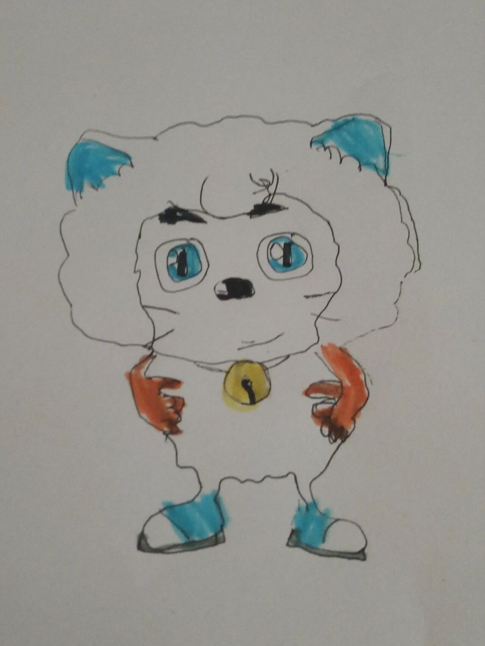 画了喜羊羊和明日女王 喜欢的给我点个赞.